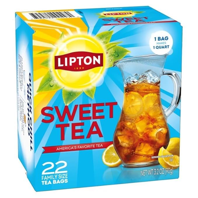 Lipton Southern Sweet iced tea pairs well with meals.