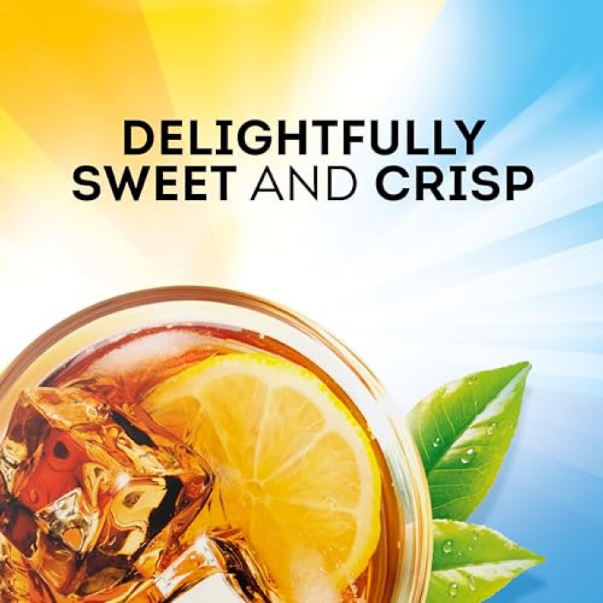 Lipton Southern Sweet Iced Tea being poured into a glass over ice.