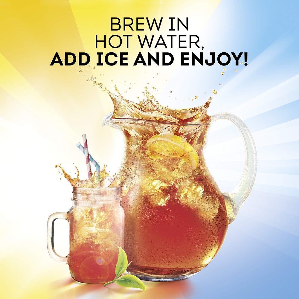 Packaging front of Lipton Southern Sweet Iced Tea pack6 for daily use.