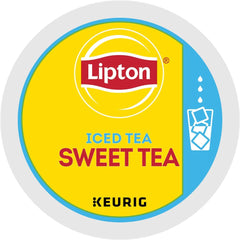 Lipton Sweet Iced Tea K-Cup pod for Brew-Over-Ice, refreshing summer beverage.