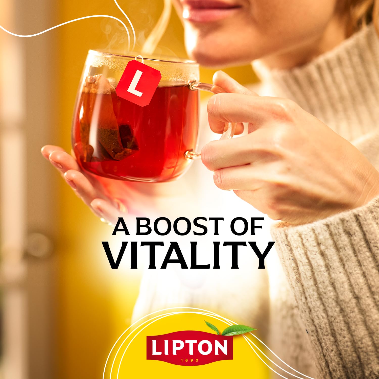 Lipton tea bags in pack close-up: dependable pantry staple