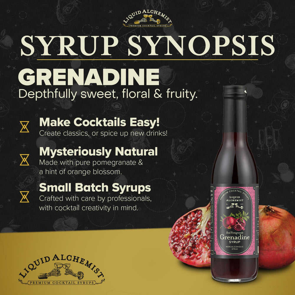 Liquid Alchemist grenadine syrup Tequila Sunrise scene for easy mixing