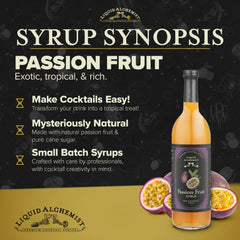 Liquid Alchemist Passion Fruit Syrup adds bright cocktail flavor.