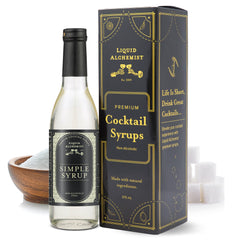 Liquid Alchemist Simple Syrup bottle front for classic cocktails