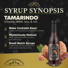 Cocktail glass with tamarind syrup demonstrates bold, balanced tamarind finish