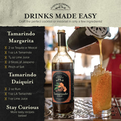 Ingredients label close-up highlights fresh tamarind puree and cane sugar