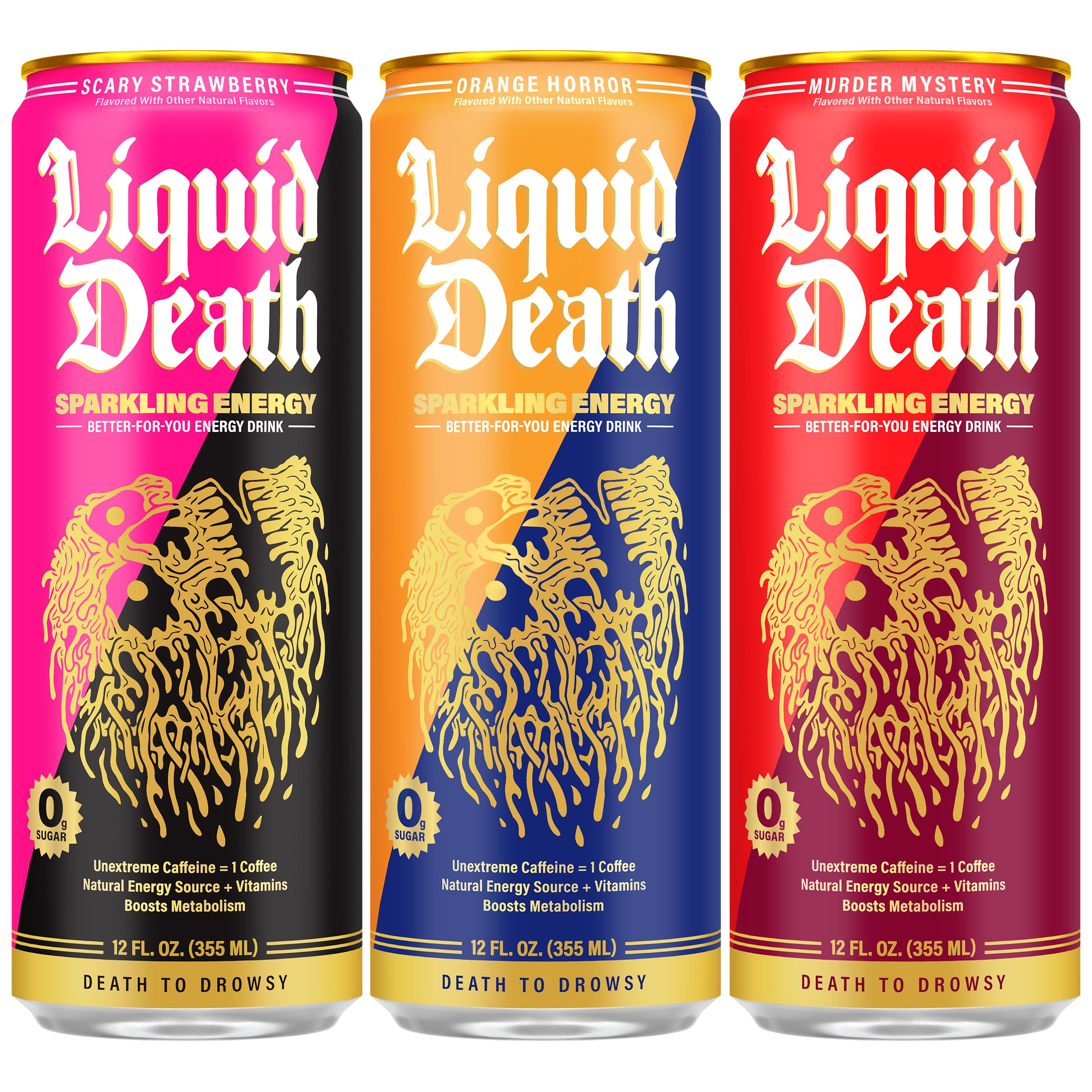 Liquid Death close-up of sparkling bubbles highlighting crisp carbonation and flavor