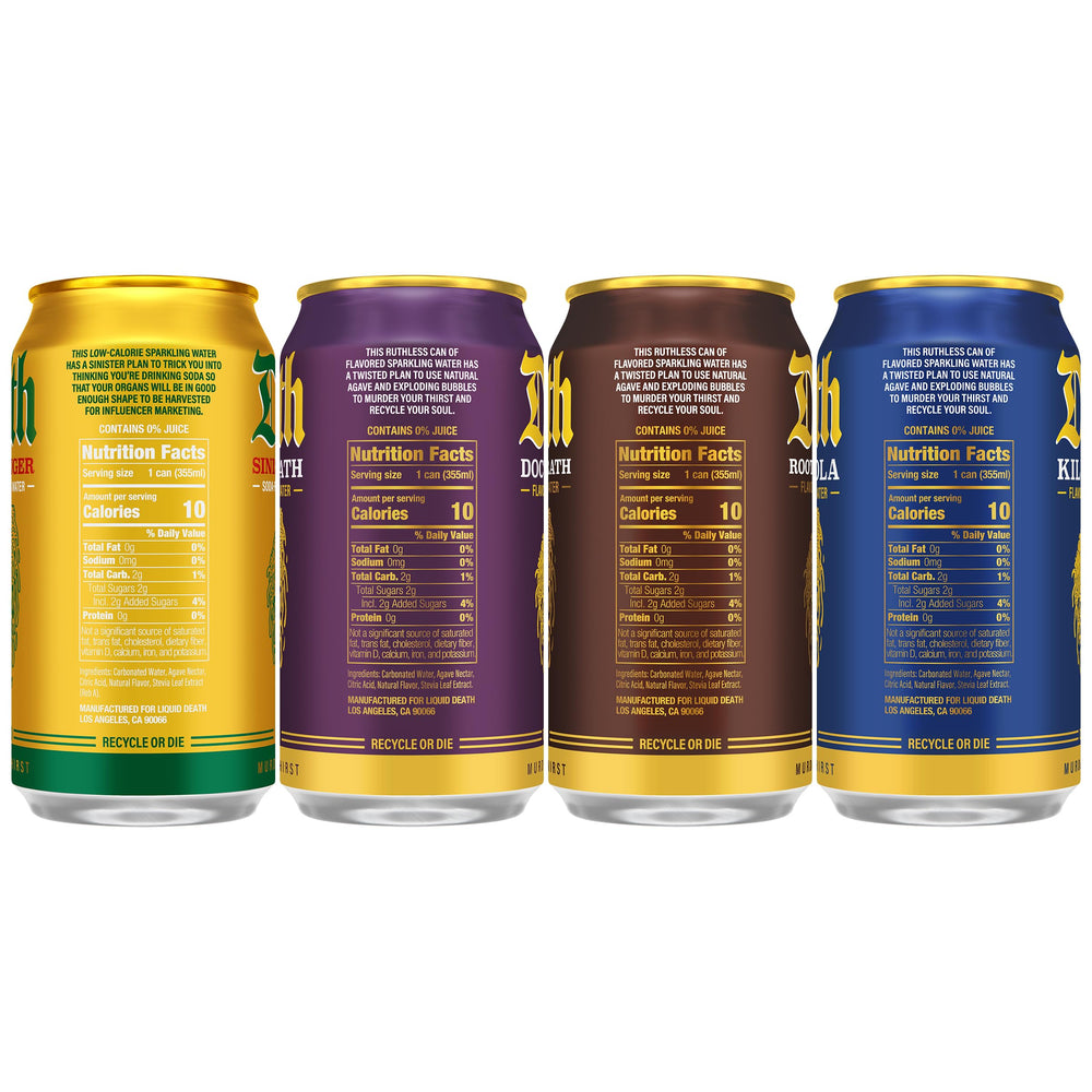 Liquid Death Cola can offers classic flavor with no artificial sweeteners.