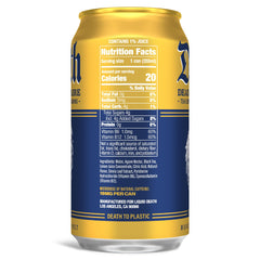 Liquid Death Dead Billionaire can label close-up with bold branding and color