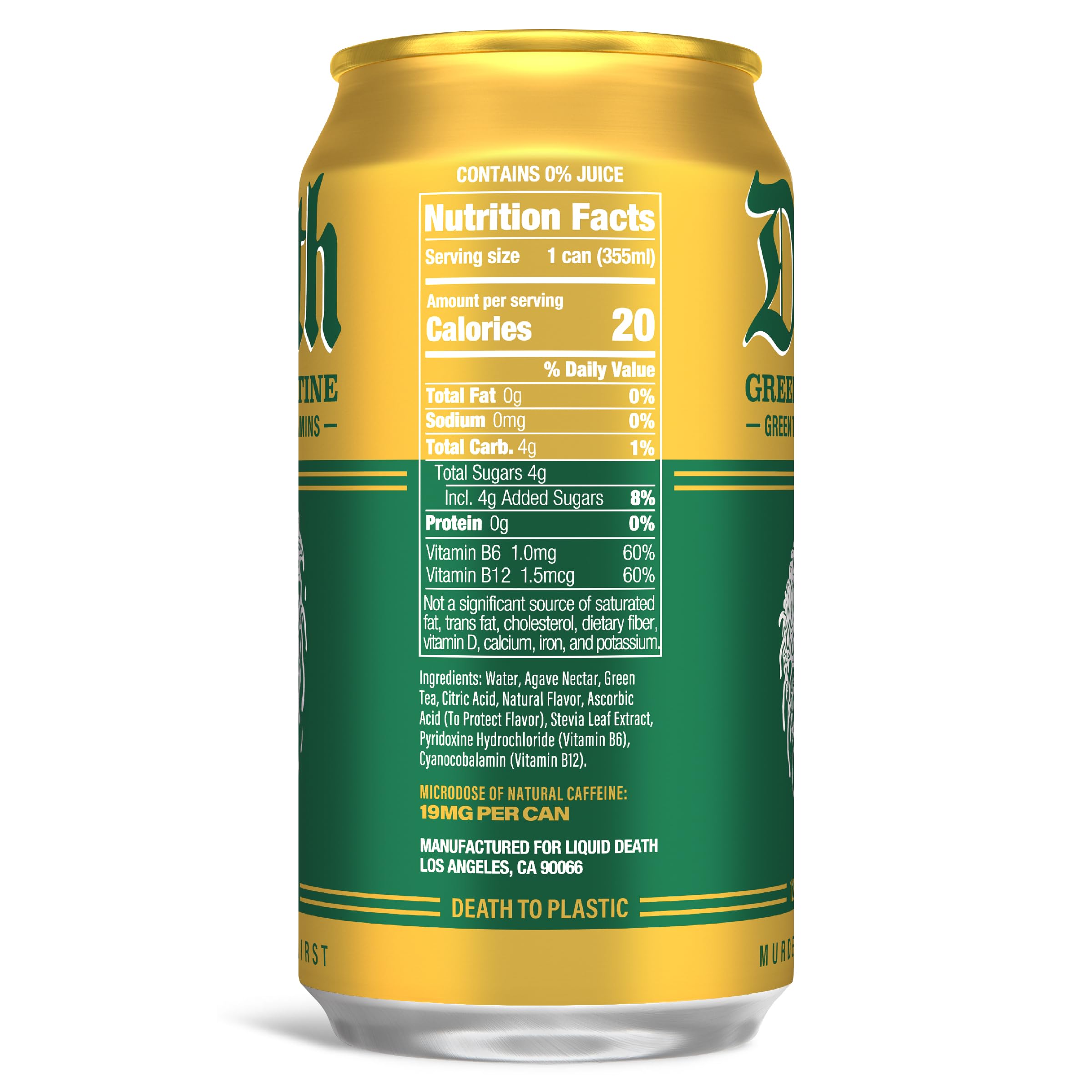 Liquid Death Green Guillotine pack-12 cans for on-the-go refreshment.