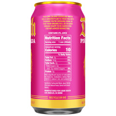 Liquid Death Piña Killada can closeup highlights bold pineapple coconut taste and sparkle