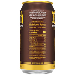 Liquid Death Root Beer Wrath label detail emphasizes authentic root beer flavor