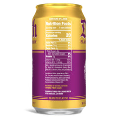 Liquid Death Slaughter Berry can pouring into a glass, refreshing lift.