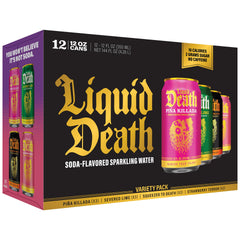 Liquid Death Lime flavor sparkling water pours, crisp lime refreshment for a quick pick-me-up