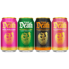 Liquid Death Orange flavor sparkling water can, bold caffeine-free orange sparkle