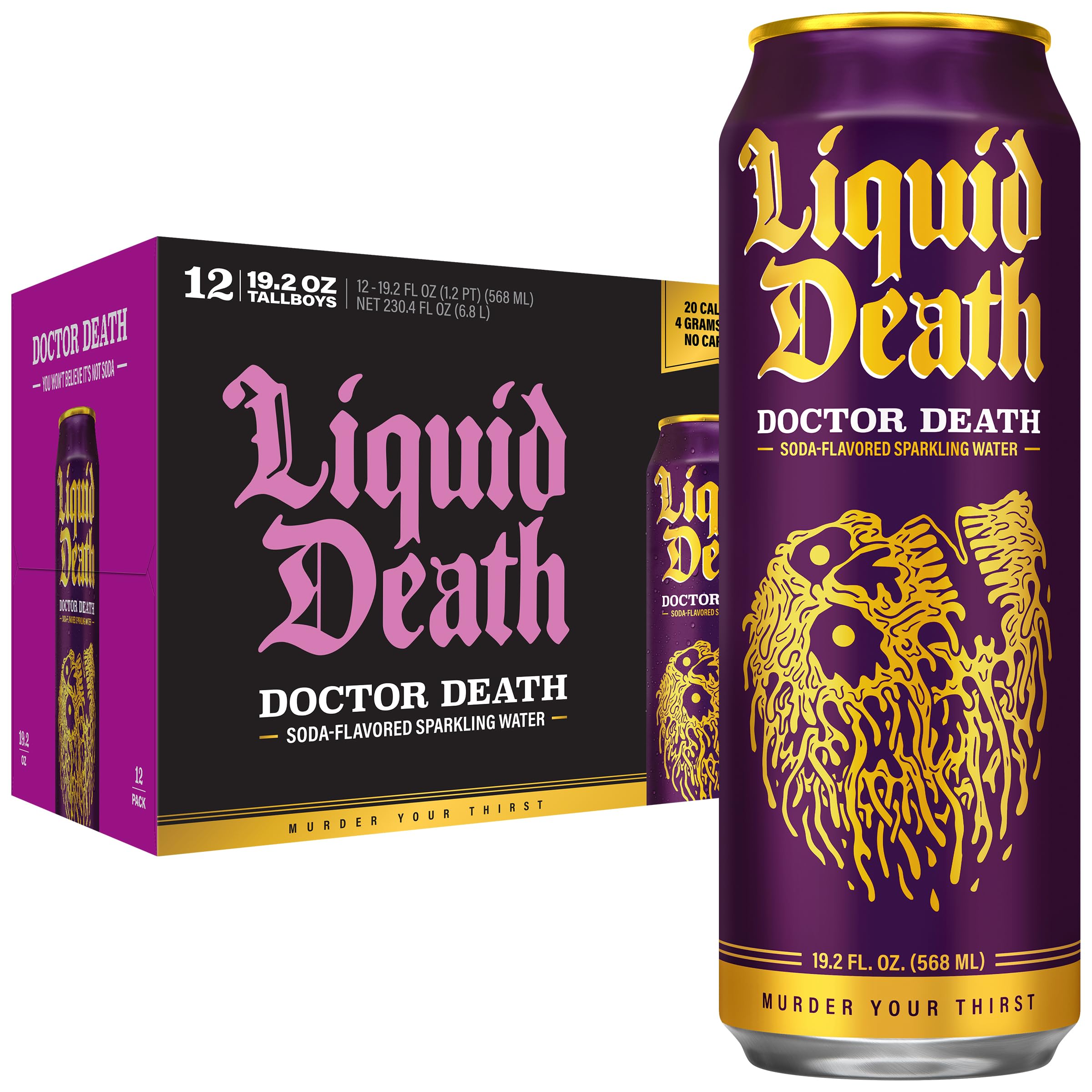 Liquid Death cherry can showcases bold flavor with low-sugar refreshment.