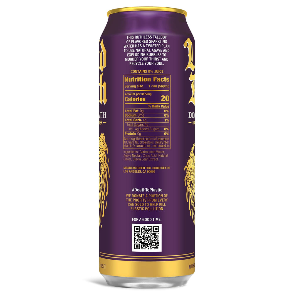 Liquid Death spice can delivers a zesty finish for adventurous hydration.