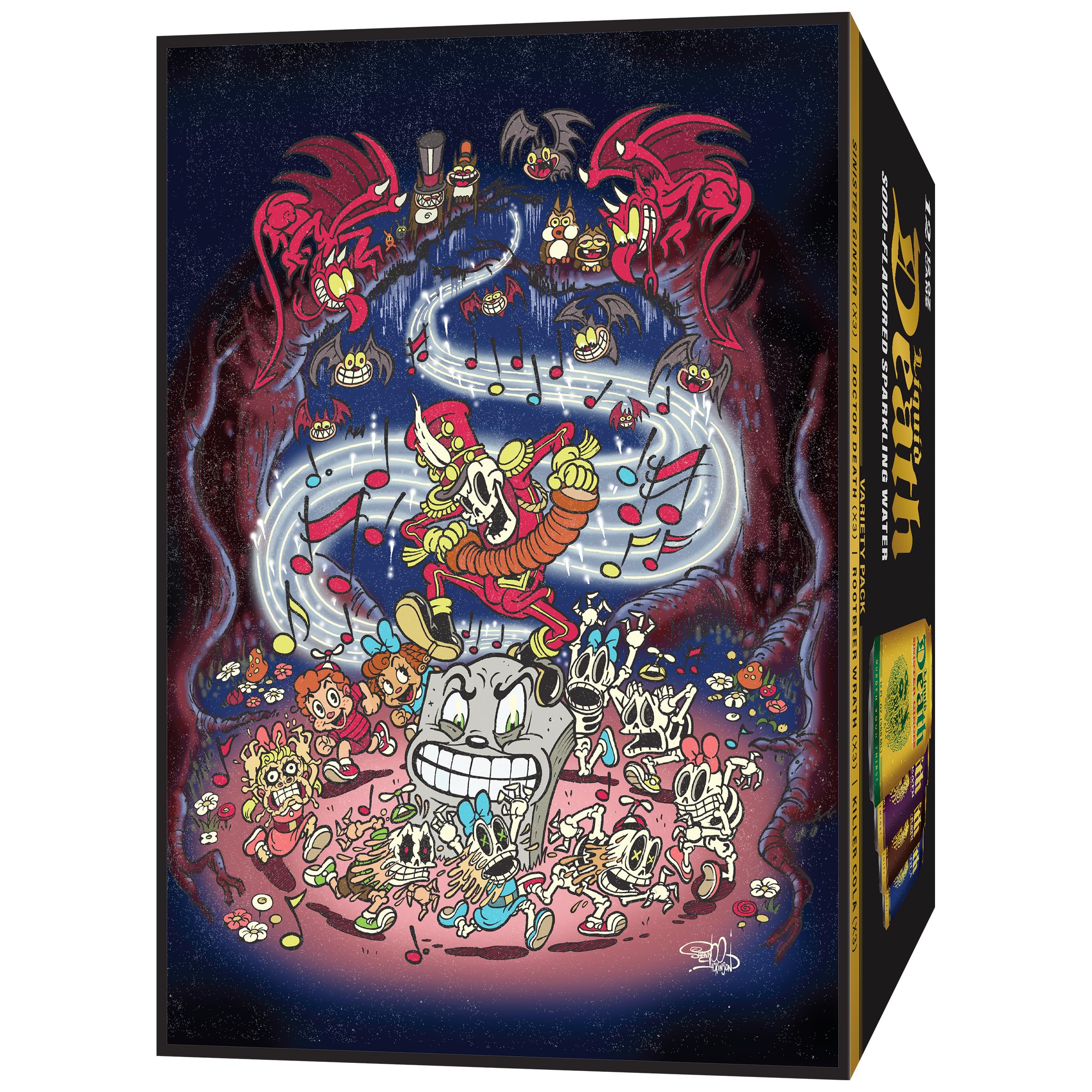 Liquid Death Variety Pack 12 cans for convenient hydration and sharing.