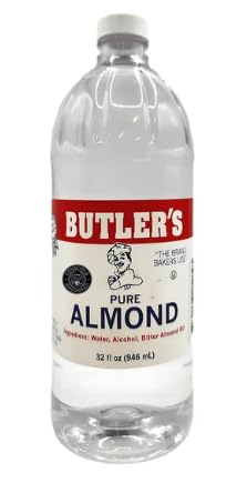 Litchfield Farms Butler's Best almond extract bottle for baking flavors cookies and frostings.