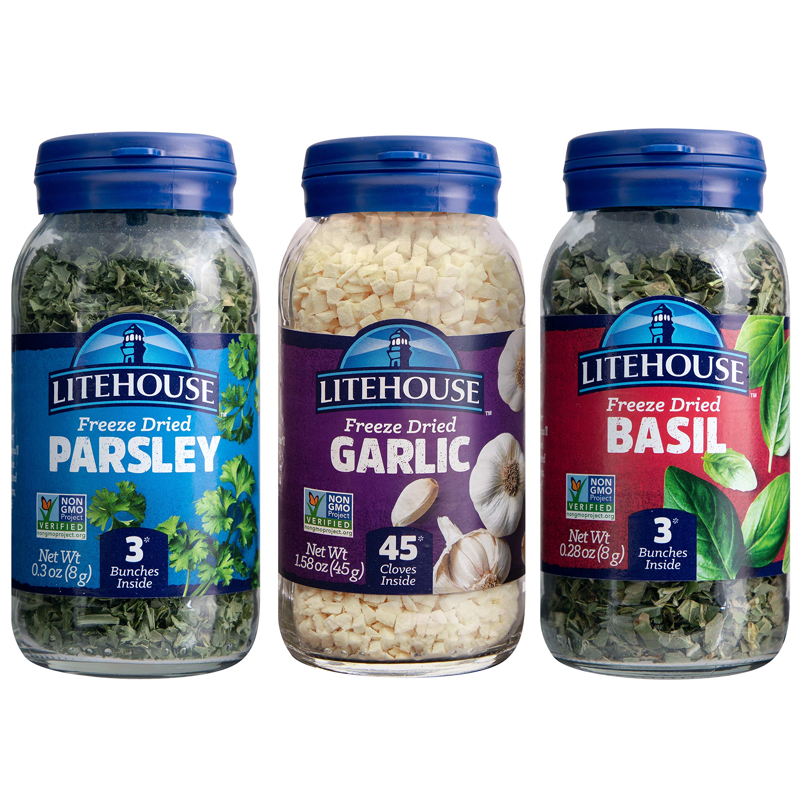 Litehouse Freeze-Dried Garlic close-up ready to season sauces and sautés