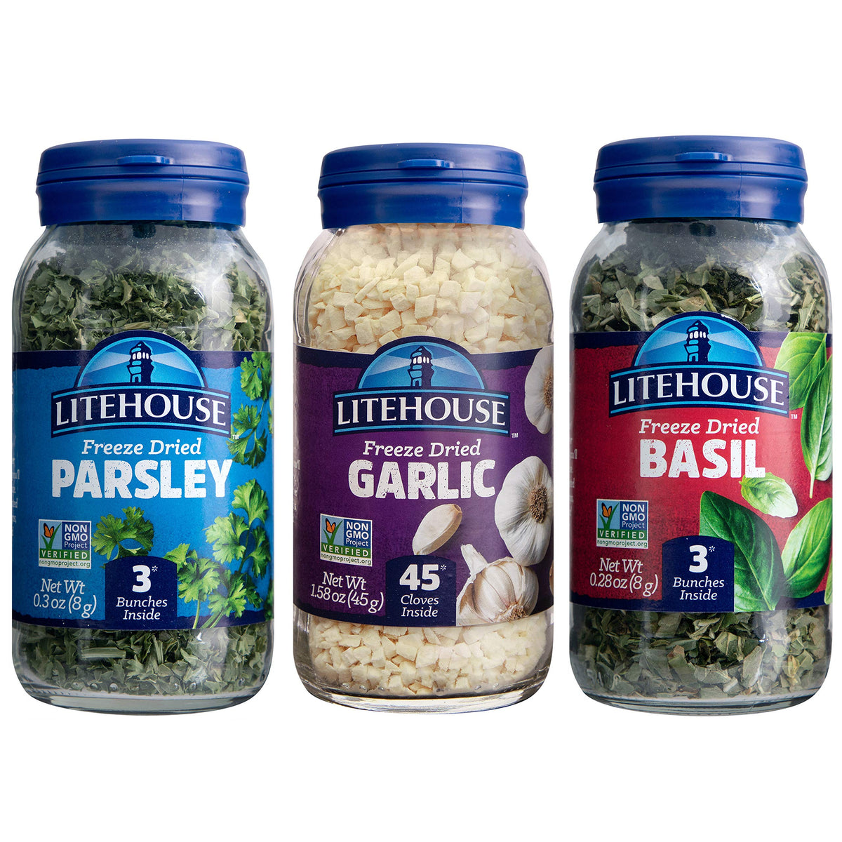 Litehouse Freeze-Dried Garlic close-up ready to season sauces and sautés