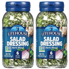 Litehouse Freeze Dried Salad Herb Blend jar preserves color and aroma for fresh flavor
