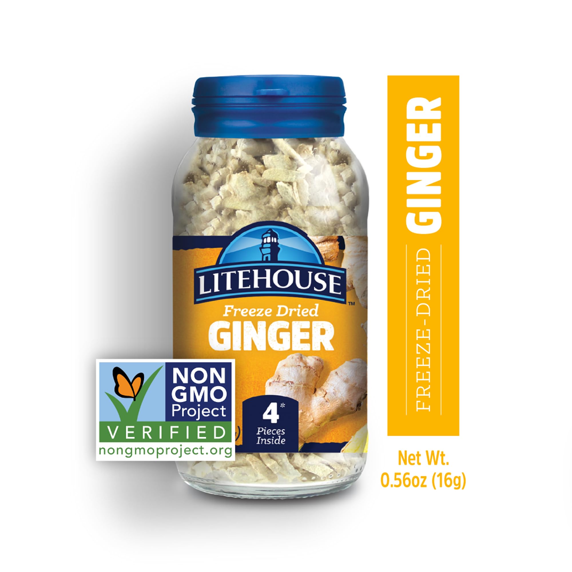 Litehouse close-up shows vibrant color and texture of flakes.