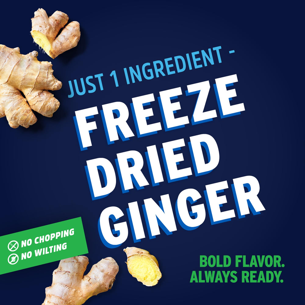 Litehouse dried ginger root packaging highlights organic, non-GMO quality.