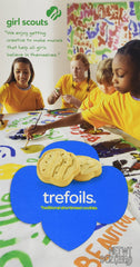 Little Brownie Bakers Trefoils shortbread box front view, ideal for sharing.