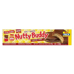 Little Debbie Nutty Buddy Creme Pies individually wrapped big sandwich cookies, ideal for sharing.