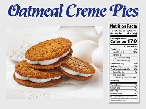 Little Debbie Oatmeal Creme Pies cream filling close-up shows silky texture.