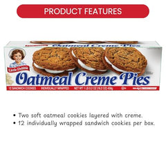 Ingredients visual highlighting oats and molasses used in the filling.