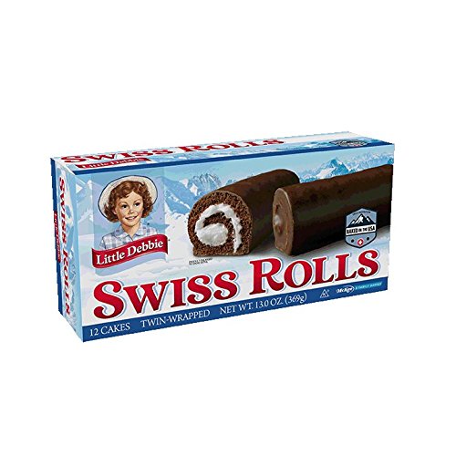Little Debbie Swiss Rolls breakfast-snack option, easy grab-and-go for busy mornings.