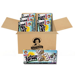 Little Debbie Zebra Cakes 6-box package for easy family snacking and sharing.