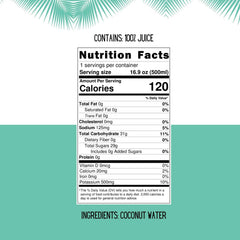 Little Palm coconut water being poured into a glass for post-workout refreshment.