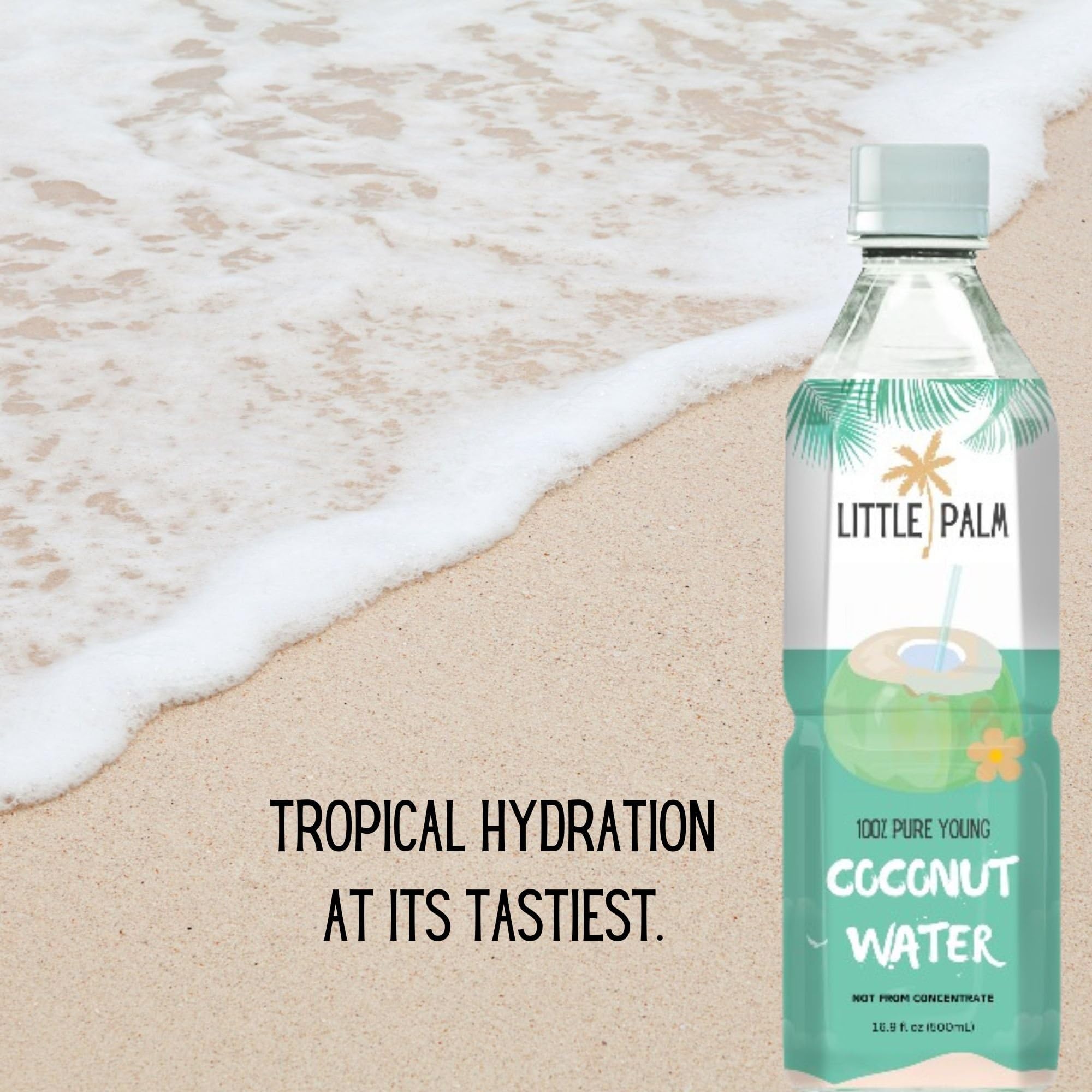 Little Palm non-GMO label close-up signaling clean ingredients and trust.