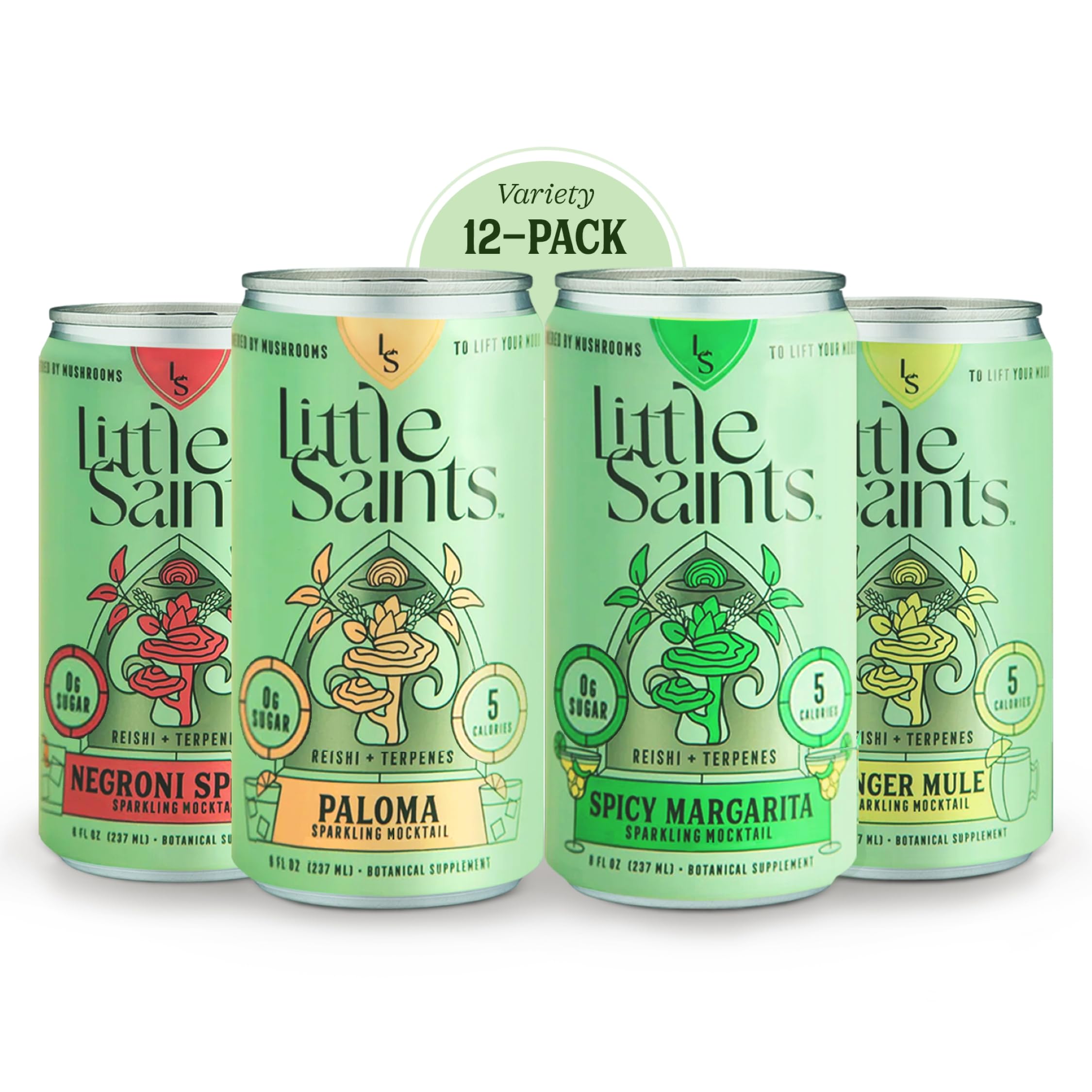 Little Saints Ginger Mule bottle with zero sugar for a refreshing non-alcoholic gathering