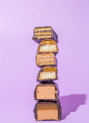 Little Secrets dark chocolate peanut caramel bites for versatile snacking and sharing.