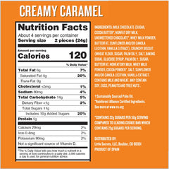 Little Secrets milk chocolate caramel cookie bar minis unwrapped—fresh treat ready to enjoy.