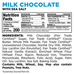 Little Secrets sustainable cocoa label on wafers emphasizes ethical sourcing and premium flavor.