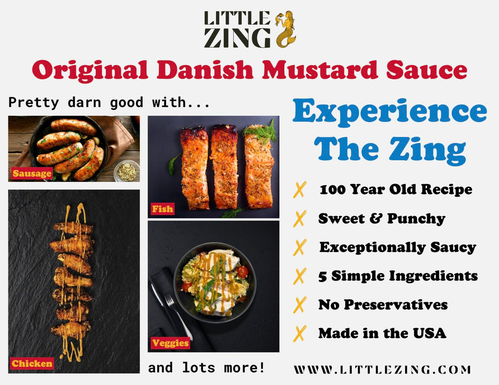 Little Zing Danish Mustard USA-made small-batch quality and freshness.