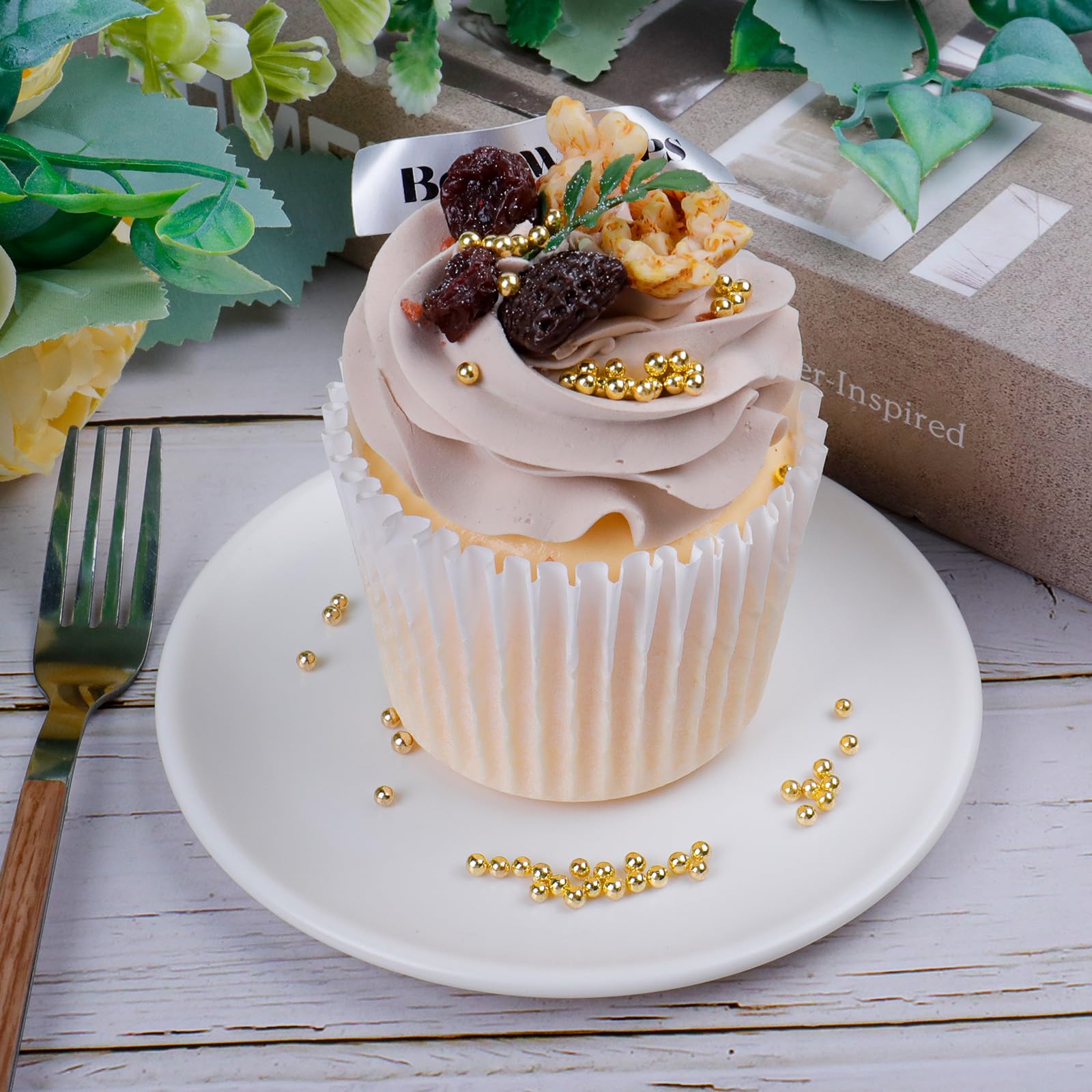 LittleStar Gold Nonpareils 2mm for donuts add glossy accents and delightful crunch