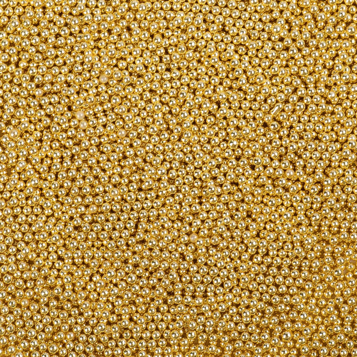 LittleStar Gold Nonpareils 2mm pearls for cake decor add shimmering elegance