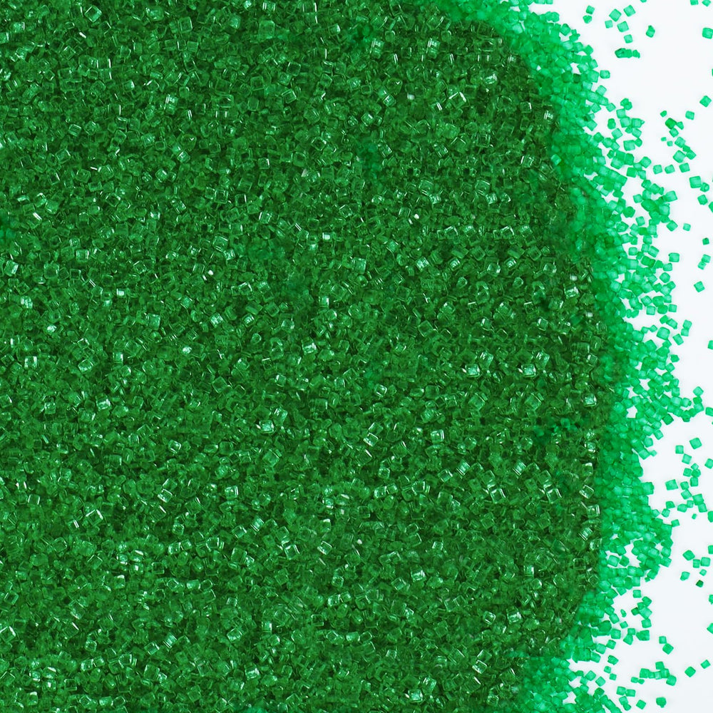 LittleStar Green Sanding Sugar packaging keeps sparkle fresh for baking