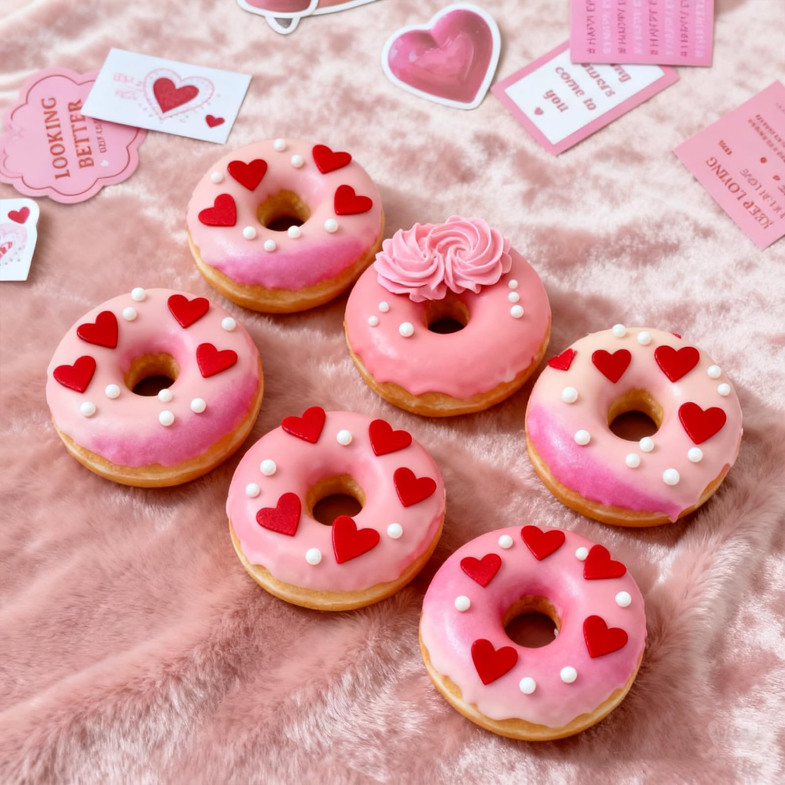 LittleStar red heart sprinkles create a polished frosting finish on desserts.