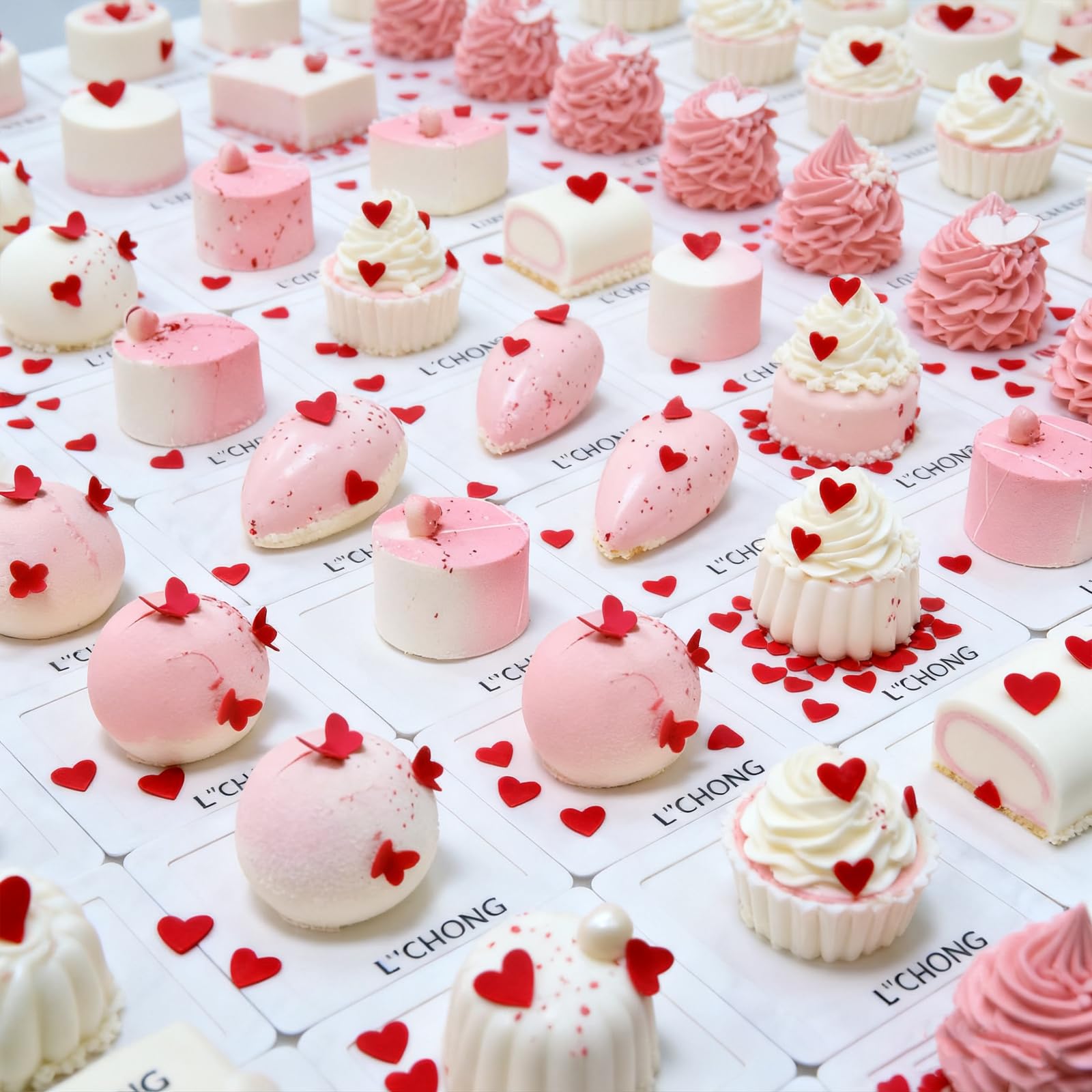 LittleStar red heart sprinkles enhance Valentine’s dessert displays.