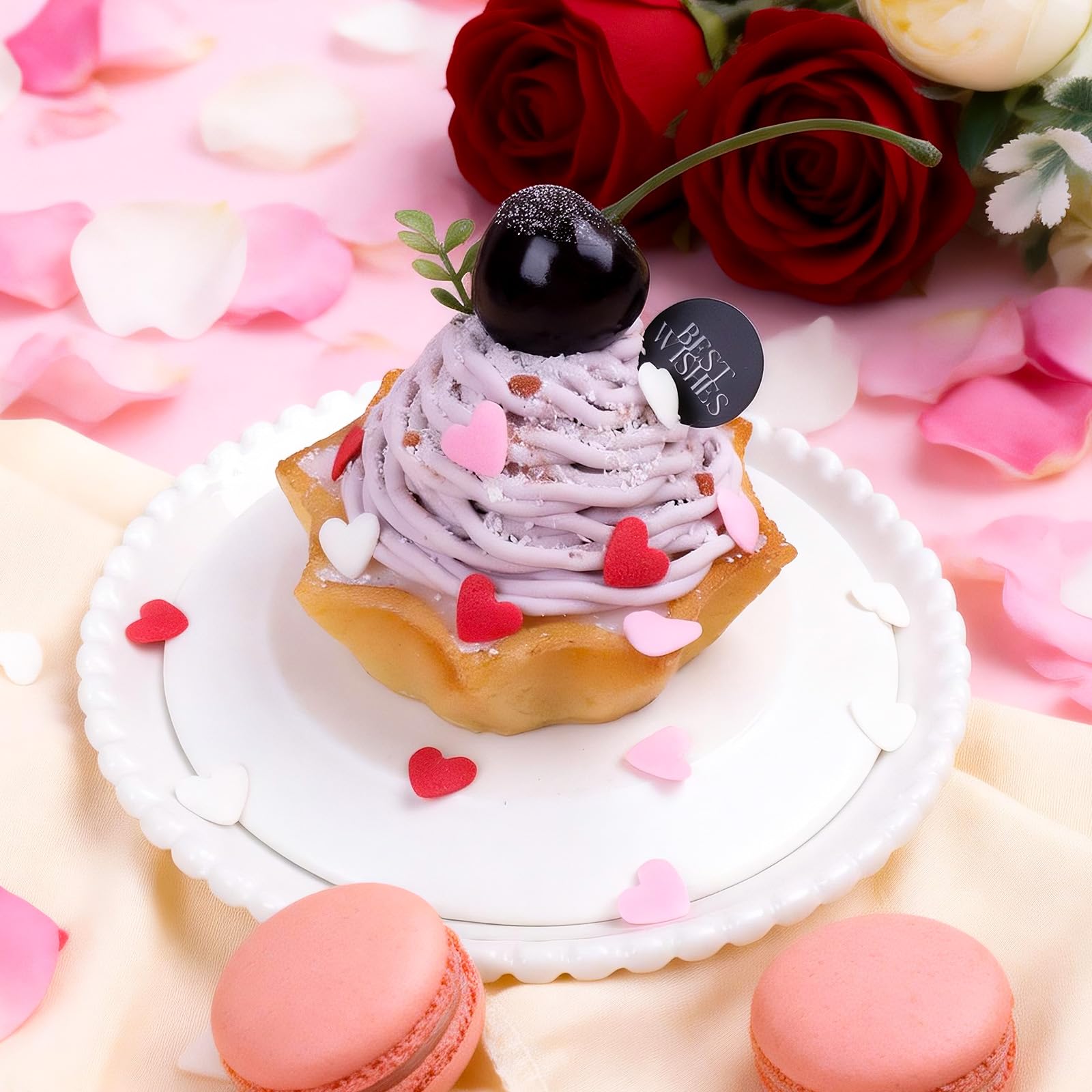 LittleStar valentines heart sprinkles ideal for donuts, ice cream, and celebratory treats