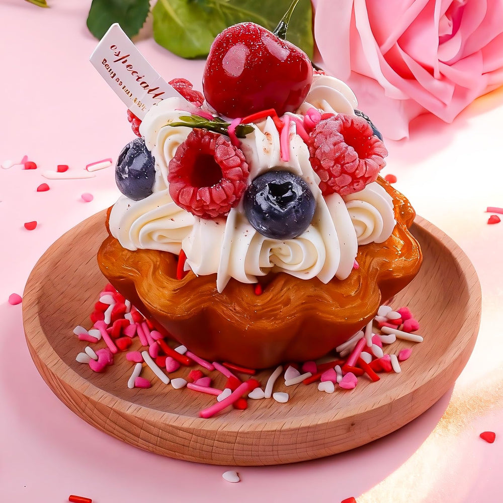 LittleStar pink sanding sugar adds sparkling texture to cakes and cupcakes.
