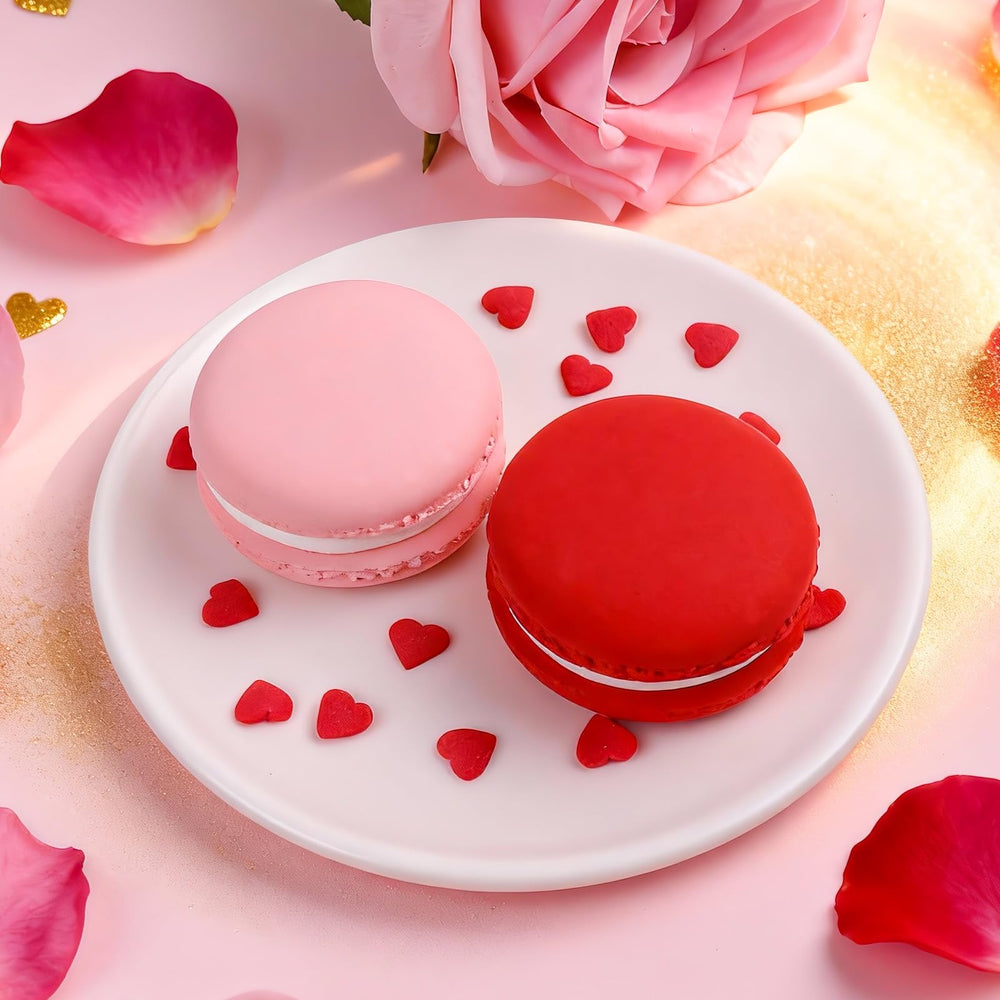 LittleStar red pink white nonpareils add delicate detail to donuts and macarons.
