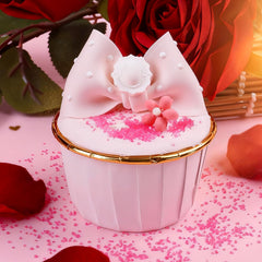 LittleStar Valentines pink sanding sugar crystals for cupcakes and desserts